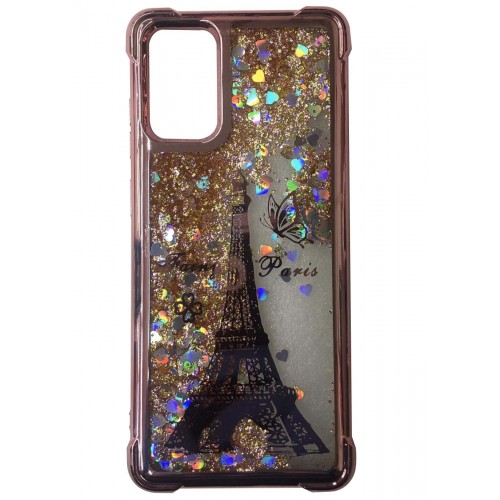 Samsung Galaxy S20 Plus Waterfall Protective Case Rose Gold Eiffel Tower